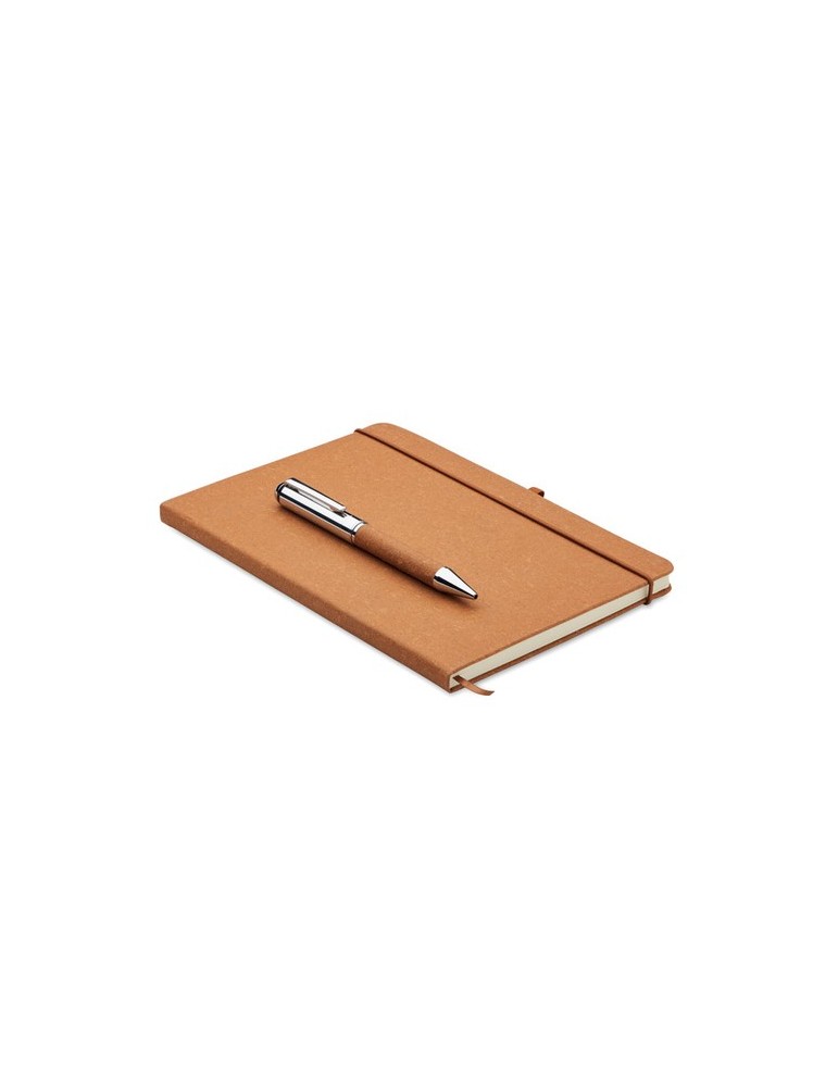 Carnet en cuir recyclé ELEGANOTE avec stylo