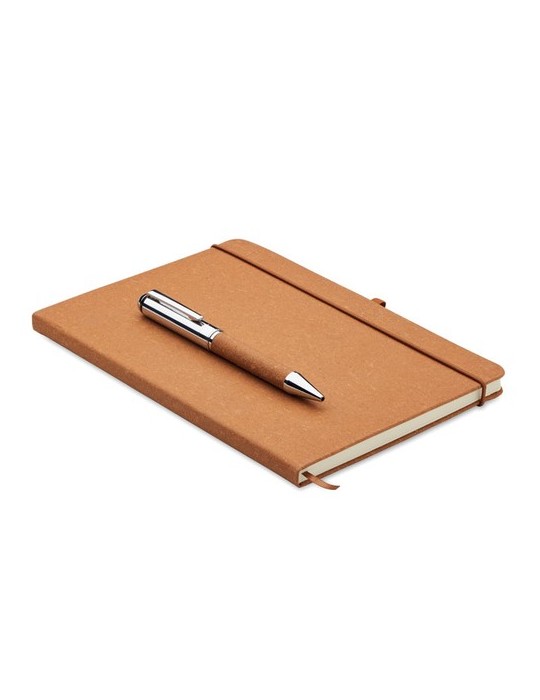 Carnet en cuir recyclé ELEGANOTE avec stylo