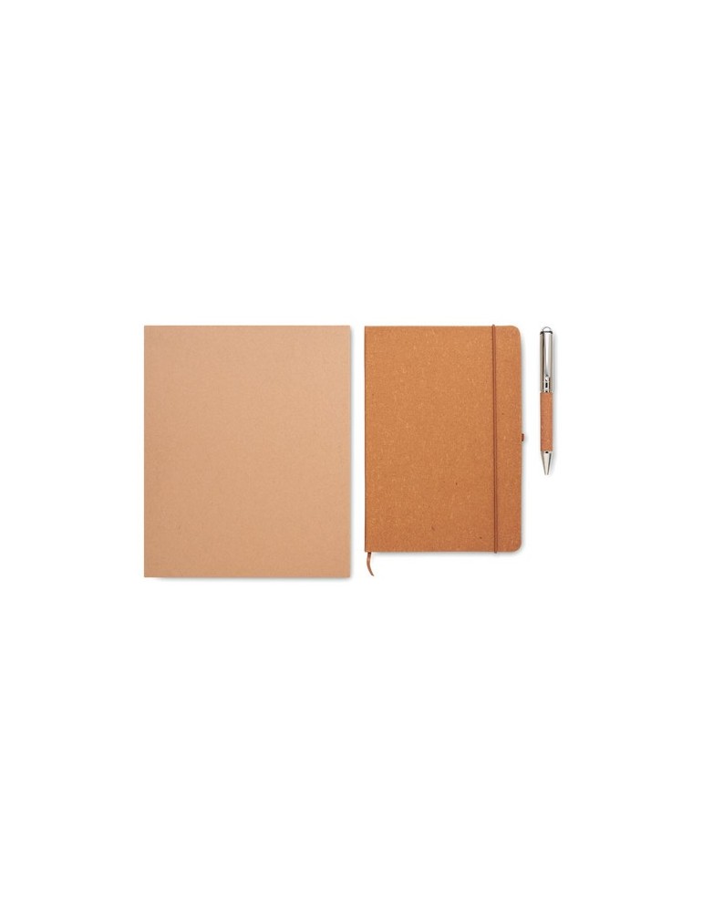 Carnet en cuir recyclé ELEGANOTE avec stylo