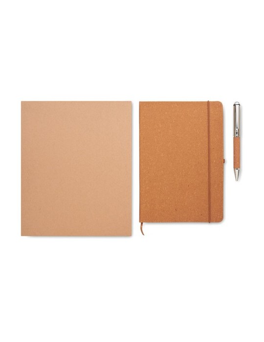 Carnet en cuir recyclé ELEGANOTE avec stylo