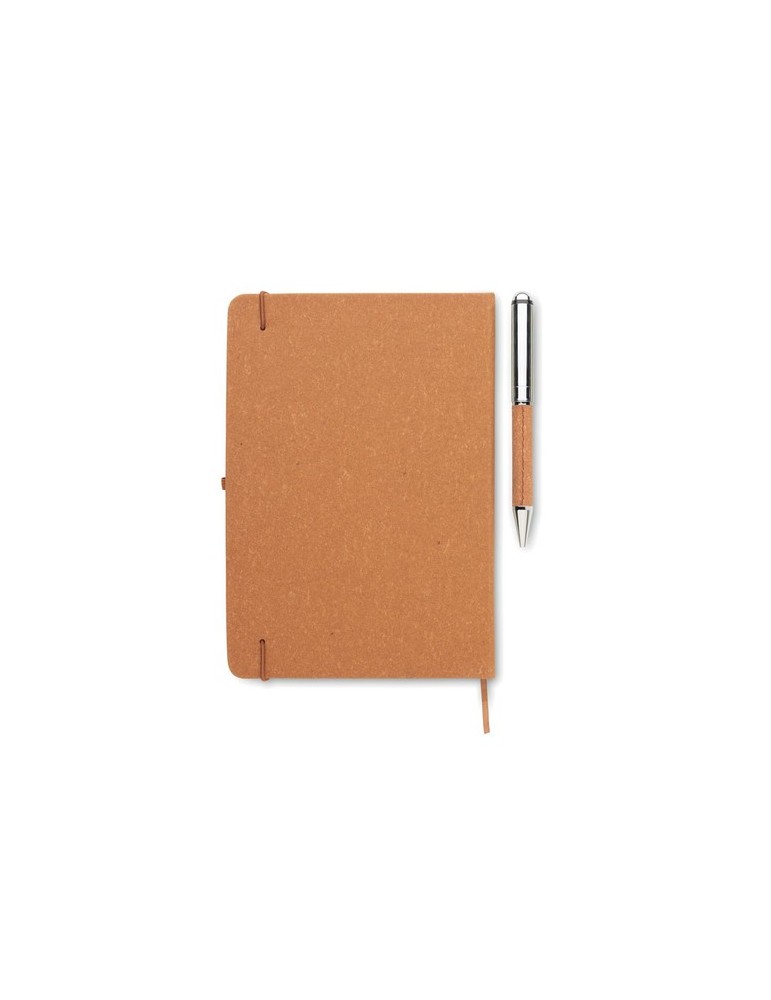 Carnet en cuir recyclé ELEGANOTE avec stylo