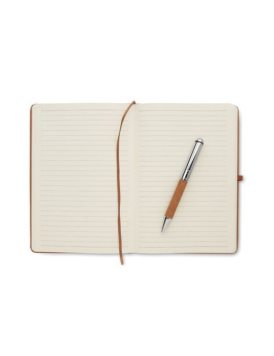 Carnet en cuir recyclé ELEGANOTE avec stylo