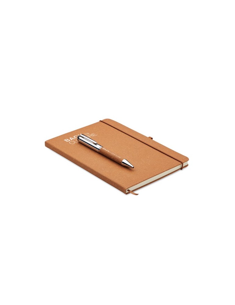 Carnet en cuir recyclé ELEGANOTE avec stylo