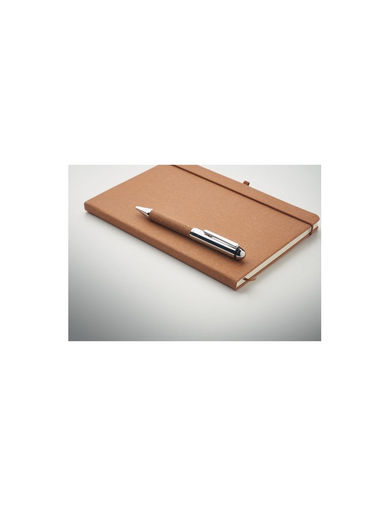 Carnet en cuir recyclé ELEGANOTE avec stylo