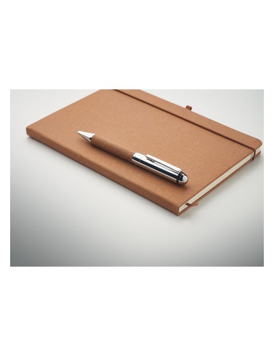 Carnet en cuir recyclé ELEGANOTE avec stylo