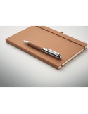 Carnet  en cuir recyclé avec stylo - ELEGANOTE Matières : papier Couleurs : beige goodies entreprise design