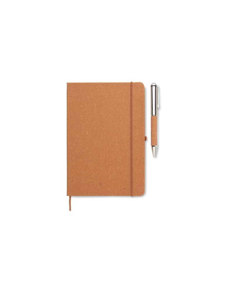 Carnet en cuir recyclé ELEGANOTE avec stylo