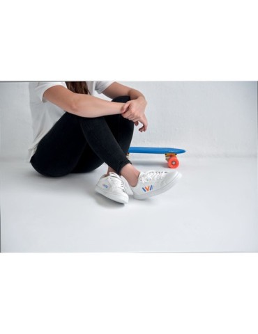 Baskets Confortables et Élégantes en PU Taille 37 - BLANCOS Matières : PU Couleurs : blanc impression haute définition