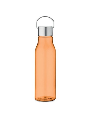 Bouteille  en RPET 600 ml personnalisée - VERNAL Matières : PET recyclé Couleurs : orange transparent impression haute définitio