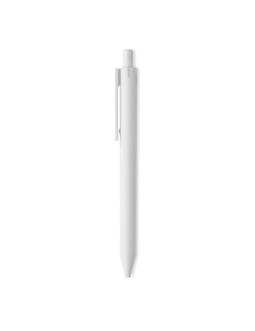 Stylo Poussoir Éco-responsable en ABS Recyclé - SIDE Matières : ABS recyclé Couleurs : blanc objet publicitaire robuste