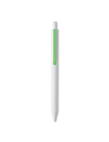 Stylo Poussoir Éco-responsable en ABS Recyclé - SIDE Matières : ABS recyclé Couleurs : vert citron accessoire événementiel uniqu