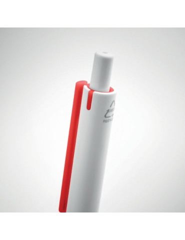 Stylo Poussoir Éco-responsable en ABS Recyclé - SIDE Matières : ABS recyclé Couleurs : rouge personnalisation sur mesure