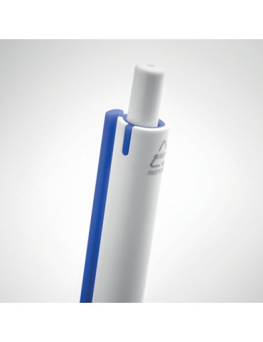 Stylo Poussoir Éco-responsable en ABS Recyclé - SIDE Matières : ABS recyclé Couleurs : bleu objet promo petit budget