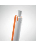 Stylo Poussoir Éco-responsable en ABS Recyclé - SIDE Matières : ABS recyclé Couleurs : orange goodies publicitaire événementiel
