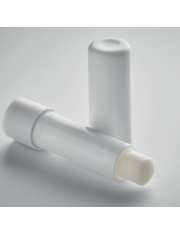Baume à lèvres végan  VEGAN GLOSS - Protecteur Matières : ABS recyclé Couleurs : blanc personnalisable avec votre logo