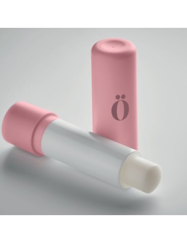 Baume à lèvres végan  VEGAN GLOSS - Protecteur Matières : ABS recyclé Couleurs : rose bébé impression logo haute qualité