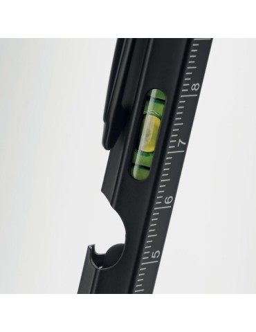 Stylo Niveau et Lampe Pratique et Innovant Personnalisé - RETOOL Matières : aluminium Couleurs : noir cadeau client original