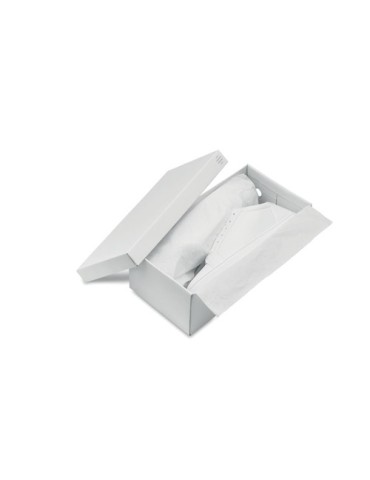 Baskets personnalisées en PU Taille 40 - BLANCOS Matières : PU Couleurs : blanc cadeau entreprise pas cher