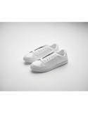 Baskets personnalisées en PU Taille 40 - BLANCOS Matières : PU Couleurs : blanc marquage laser ultra précis