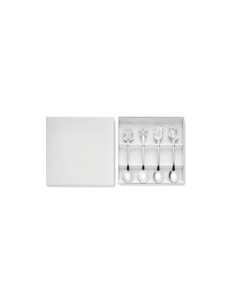 Set de 4 Cuillères à Thé de Noël CHIP SET