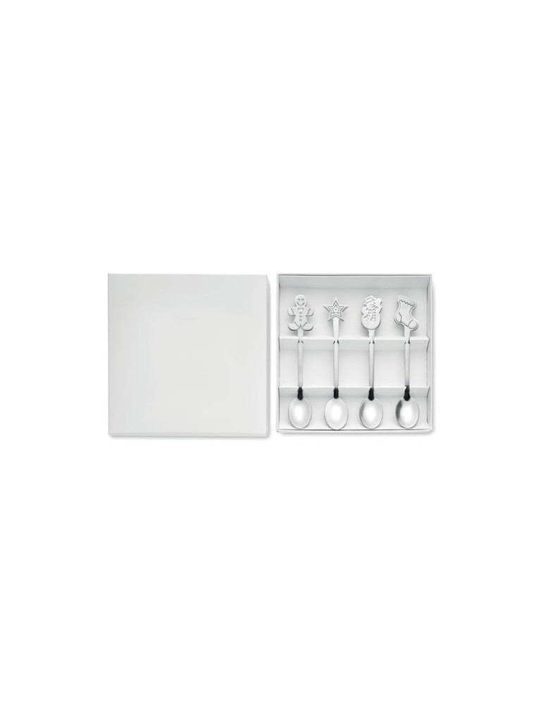 Set de 4 Cuillères à Thé de Noël CHIP SET