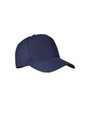 Casquette Éco-responsable à 5 pans RPET Personnalisée | SENGA Matières : PET recyclé Couleurs : bleu livraison express 24h 48h