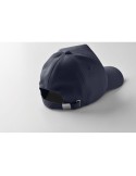 Casquette Éco-responsable à 5 pans RPET Personnalisée | SENGA Matières : PET recyclé Couleurs : bleu impression haute définition