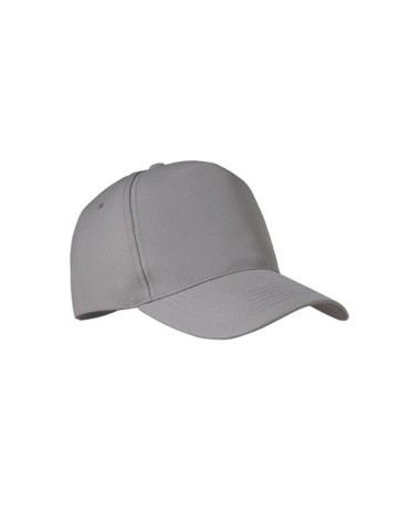 Casquette Éco-responsable à 5 pans RPET Personnalisée | SENGA Matières : PET recyclé Couleurs : gris goodies publicitaire événem