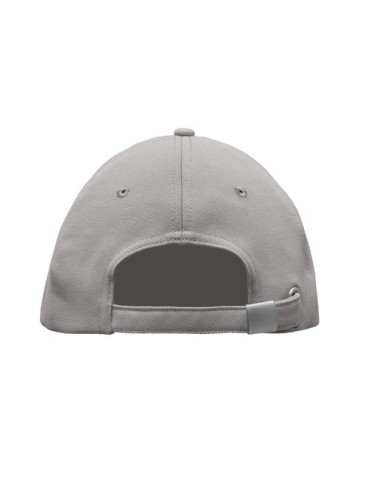 Casquette Éco-responsable à 5 pans RPET Personnalisée | SENGA Matières : PET recyclé Couleurs : gris cadeau client original