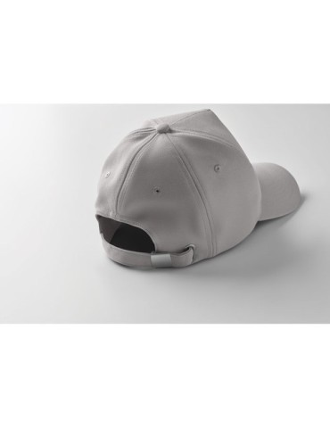 Casquette Éco-responsable à 5 pans RPET Personnalisée | SENGA Matières : PET recyclé Couleurs : gris goodies publicitaire événem