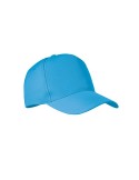 Casquette Éco-responsable à 5 pans RPET Personnalisée | SENGA Matières : PET recyclé Couleurs : turquoise cadeau collaborateur p