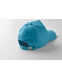 Casquette Éco-responsable à 5 pans RPET Personnalisée | SENGA Matières : PET recyclé Couleurs : turquoise personnalisable avec v