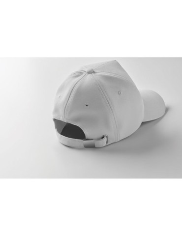Casquette Éco-responsable à 5 pans RPET Personnalisée | SENGA Matières : PET recyclé Couleurs : blanc goodies publicitaire durab