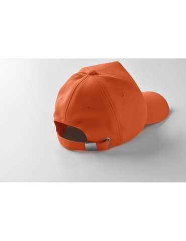 Casquette Éco-responsable à 5 pans RPET Personnalisée | SENGA Matières : PET recyclé Couleurs : orange objet promotionnel éco-re