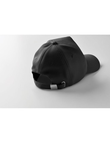 Casquette Éco-responsable à 5 pans RPET Personnalisée | SENGA Matières : PET recyclé Couleurs : noir livraison express 24h 48h