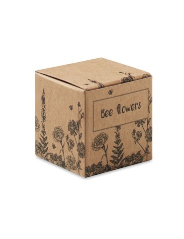 Bombe Éco-responsable de Graines de Fleurs d'Abeille - BOMBI II Matières : papier Couleurs : beige impression haute définition
