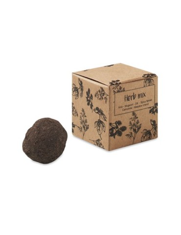Kit de culture personnalisé d'herbes aromatiques pas cher - BOMBI III Matières : papier Couleurs : beige cadeau entreprise pas c