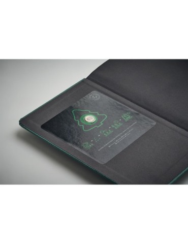 Carnet A5 Éco-responsable en papier recyclé Personnalisable - GROW cadeau collaborateur premium