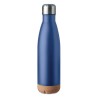 Bouteille isotherme double paroi  de 500 ml en acier inoxydable - ASPEN CORK Matières : acier inoxydable Couleurs : bleu marquag