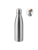 Bouteille Isotherme Inox Personnalisée 500 ml DEREO Matières : acier inoxydable Couleurs : argenté mat