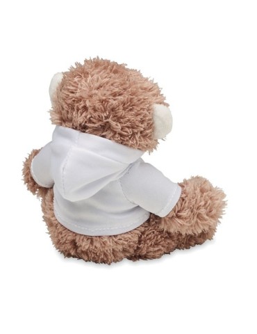 Peluche Singe Unique Cadeau Publicitaire - LENNY Matières : PET Couleurs : blanc 2