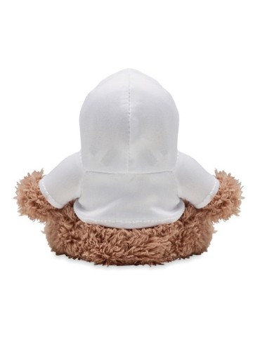 Peluche Singe Unique Cadeau Publicitaire - LENNY Matières : PET Couleurs : blanc cadeau entreprise pas cher