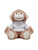 Peluche Singe Unique Cadeau Publicitaire - LENNY Matières : PET Couleurs : blanc impression haute définition