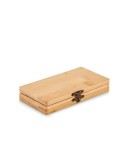 Set d'Outils Éco-responsables Personnalisé 24 Pièces BAMTOOL Matières : bambou Couleurs : bois personnalisable avec votre logo