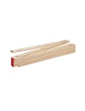 Règle de charpentier en bois  de 2m - ARA Matières : bois Couleurs : bois personnalisable avec votre logo