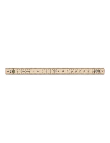 Règle de charpentier en bois  de 2m - ARA Matières : bois Couleurs : bois cadeau entreprise pas cher