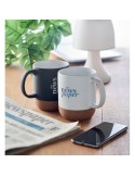 Tasse personnalisée en céramique mate et liège - MATT, cadeau idéal  Matières : grès Couleurs : blanc livraison express 24h 48h