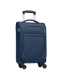 Valise cabine  personnalisée 600D - VOYAGE Matières : PET recyclé Couleurs : bleu