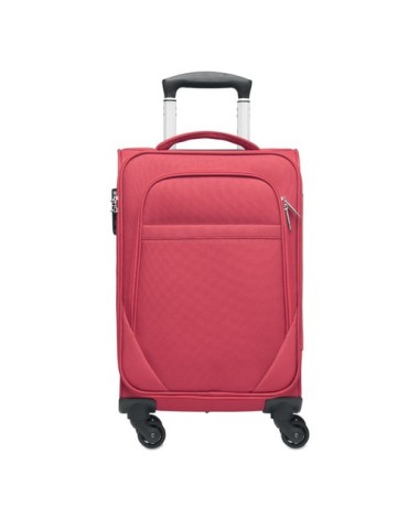 Valise cabine  personnalisée 600D - VOYAGE Matières : PET recyclé Couleurs : rouge impression haute définition