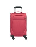 Valise cabine  personnalisée 600D - VOYAGE Matières : PET recyclé Couleurs : rouge impression haute définition